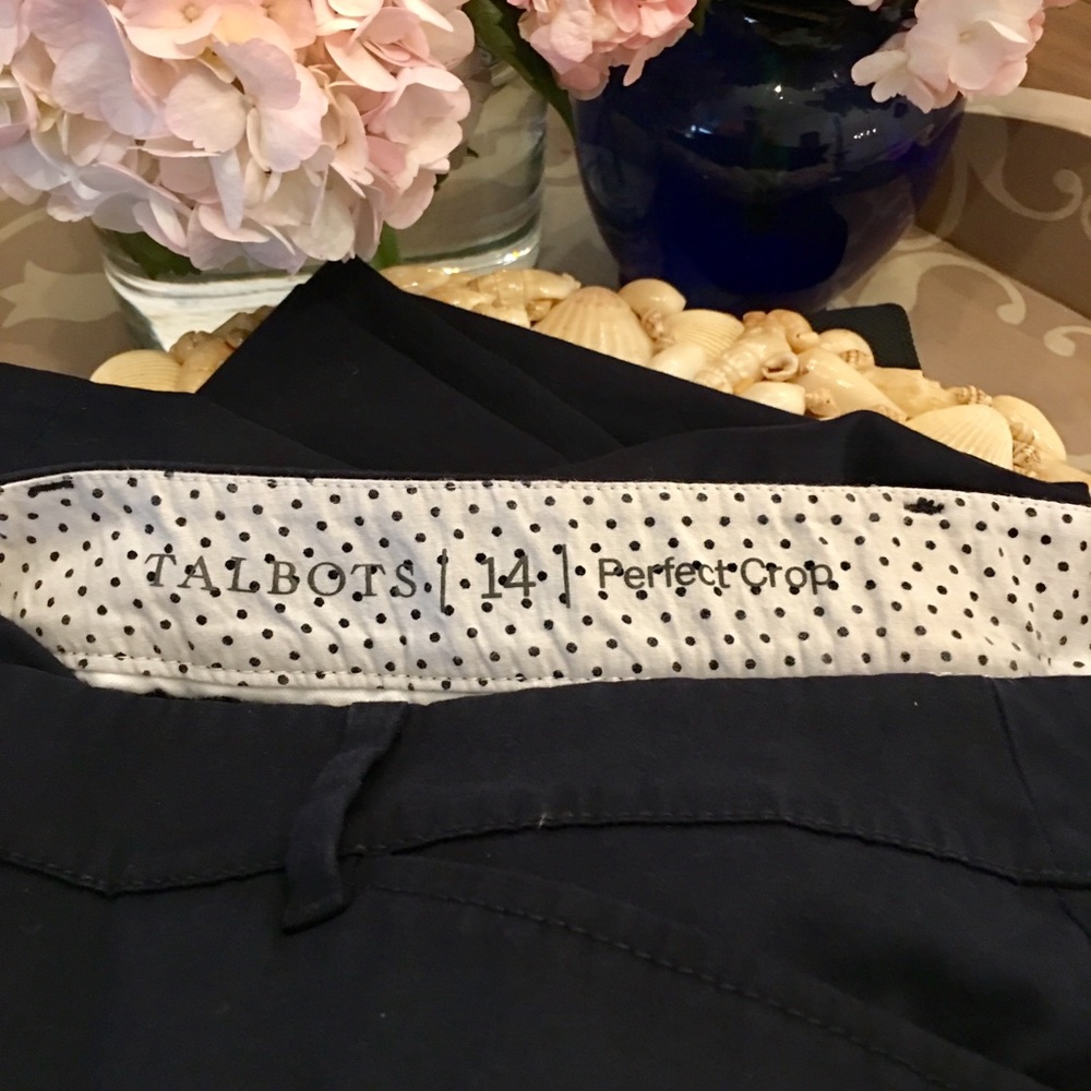 Talbots Perfect Crop Navy Size 14 / Summer 2019